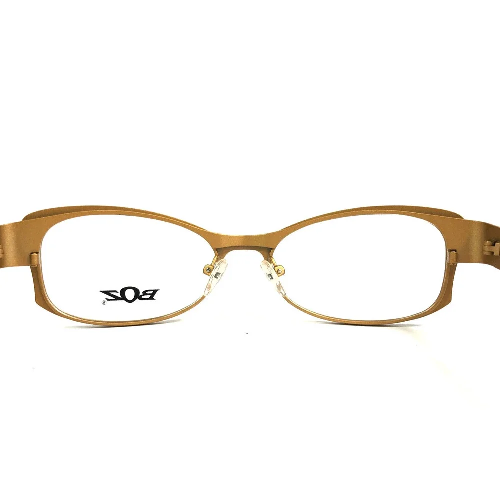 BOZ Eyeglasses Frames WENDY 0055 Matte Black Gold Cat Eye Full Rim 52-16.5-135